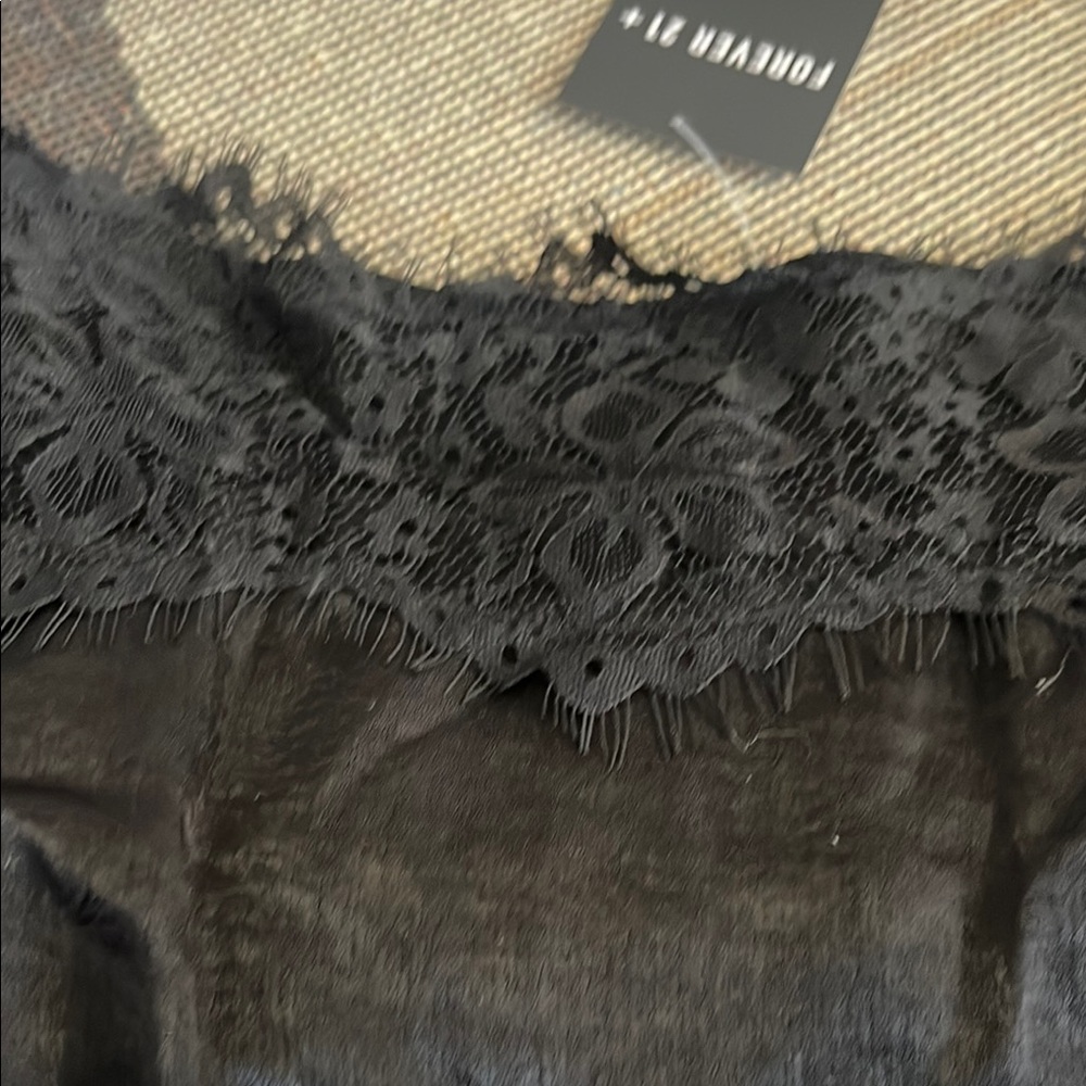 Forever 21 Black Satin Lace Cami - Picture 8 of 13